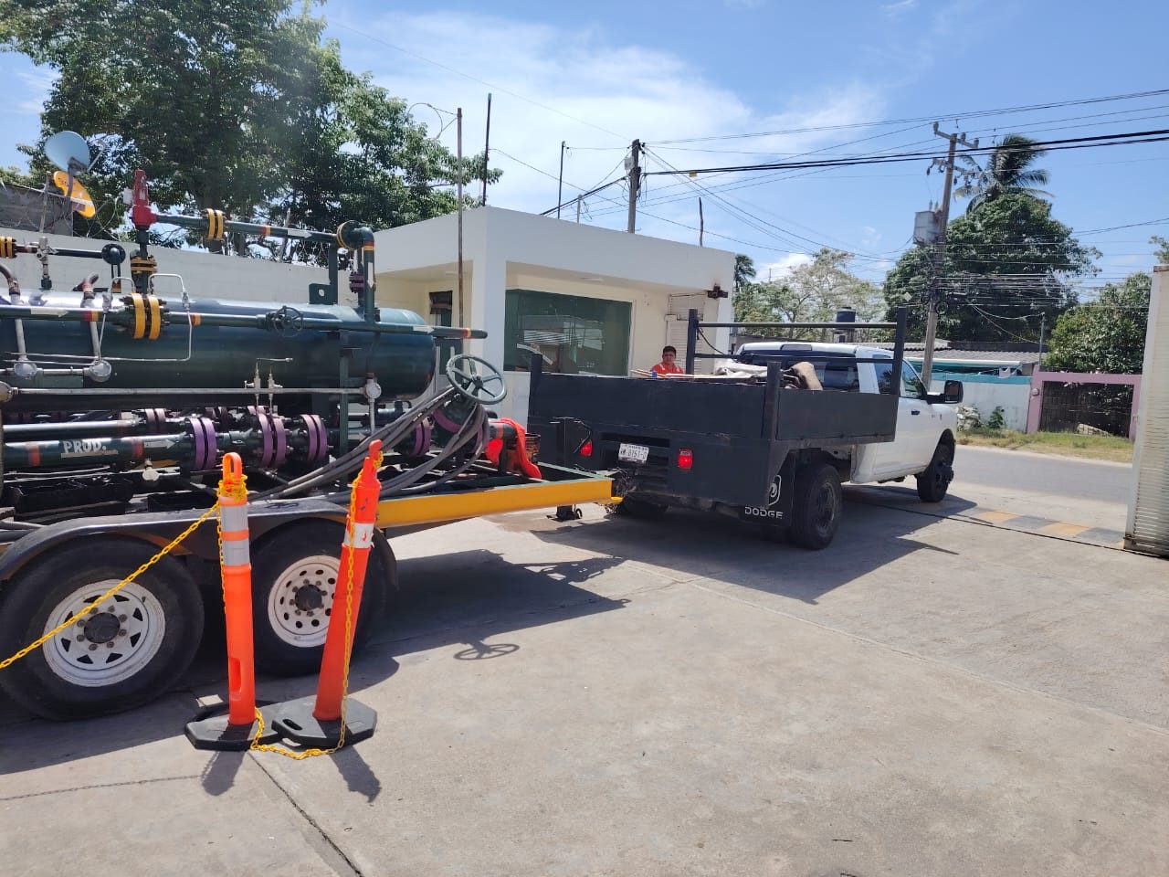 Traslado de equipo con unidad propia